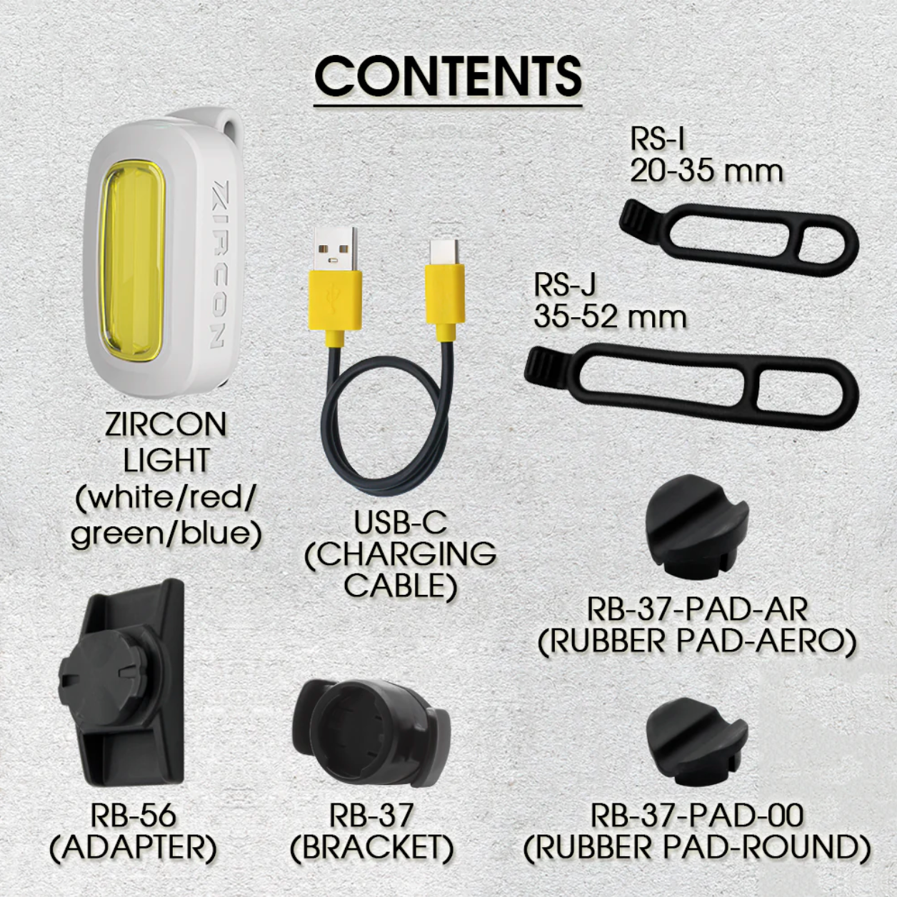 Moon ZIRCON Bicycle Running Sports Versatile Lights - White