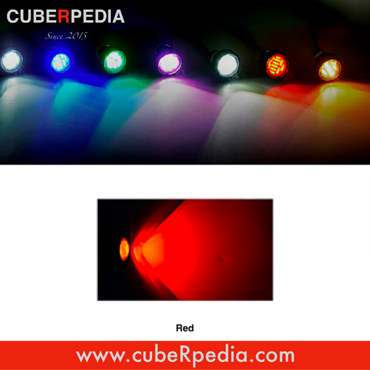 12V 23mm Eagle Eye LED Light - Red