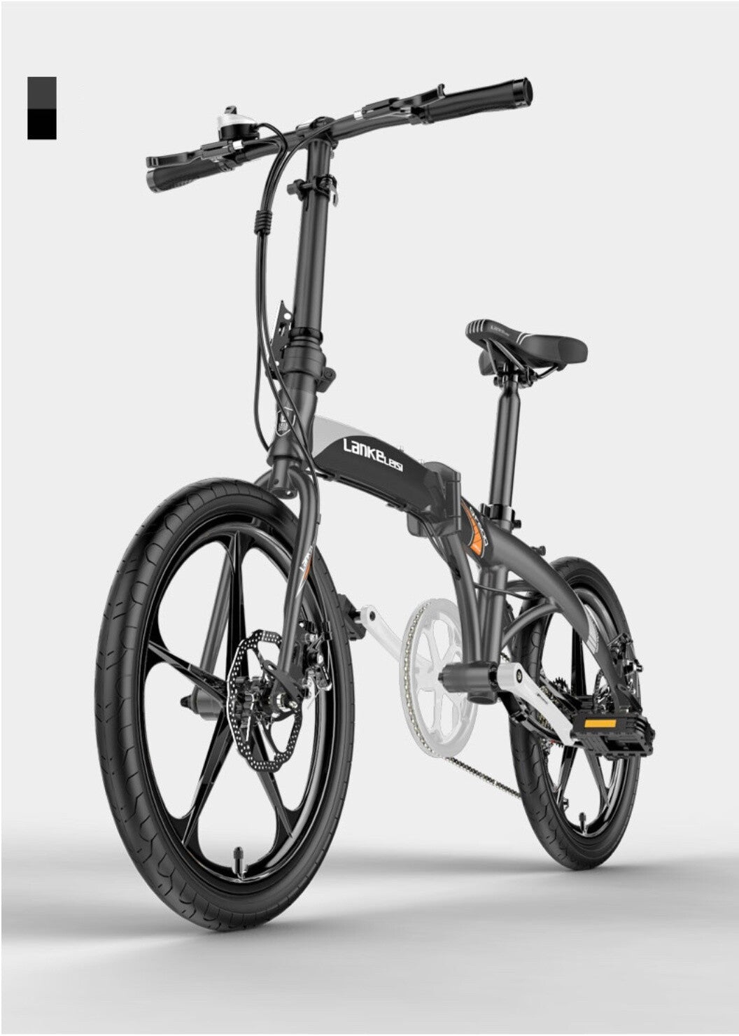 LANKELEISI Foldable Bicycle Grey