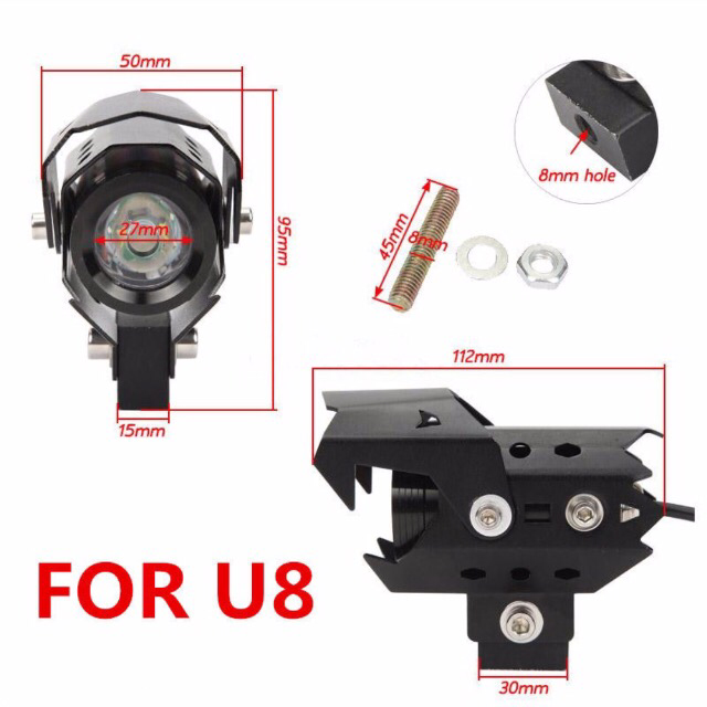 U8 Cree LED Light - Blue Halo