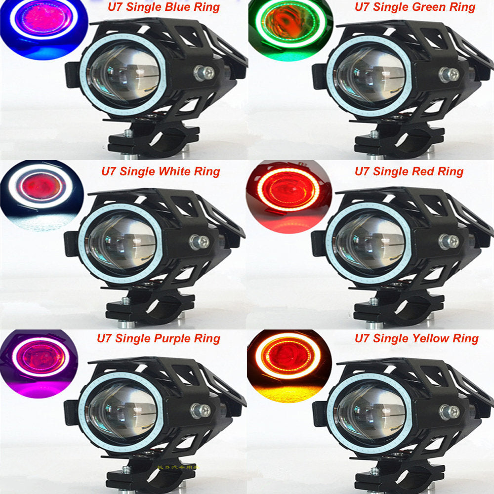 U7 Angel Eye Cree LED Light - Yellow Single