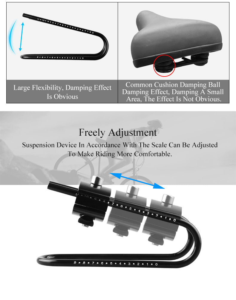 Saddle shock absorber suspension extender for Bicycle / E bike / Dyu