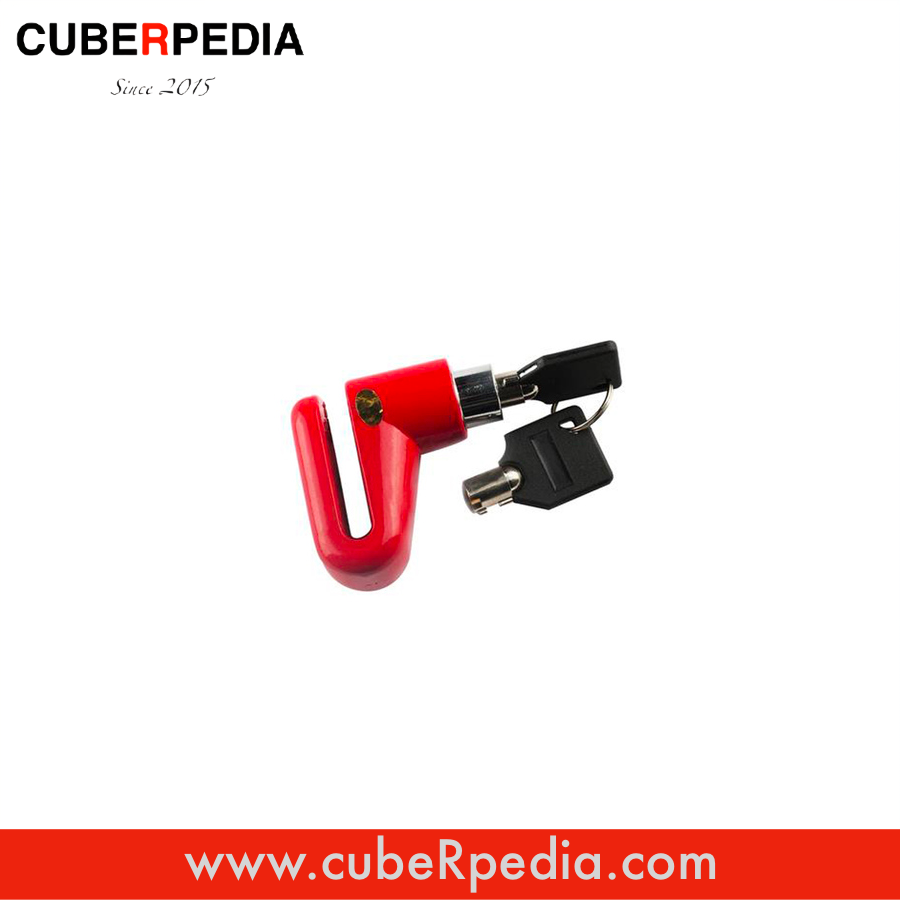 Anti-Theft Disc Lock - Red