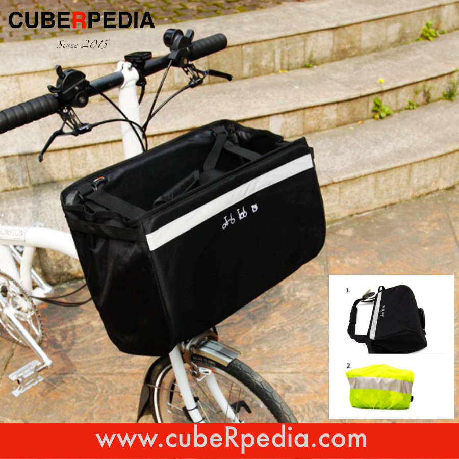 brompton basket bag rain cover Bicycle Front Basket Bag with Rain Cover – cubeRpedia