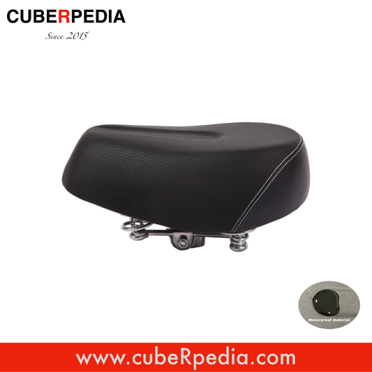 Cushion Seat saddle with 4 Spring White threading