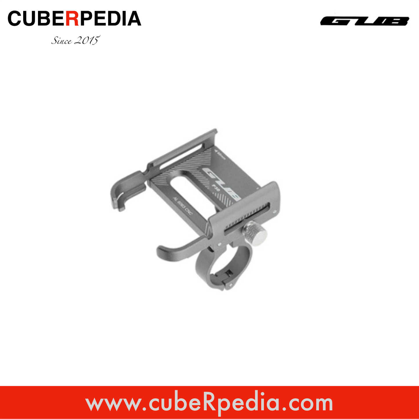 GUB P30 Phone holder - Titanium