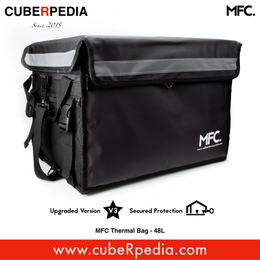 MFC 48L MAGNETO V3 Series Magnetic and Zip with Lock Ring Sling Food Delivery Thermal Bag