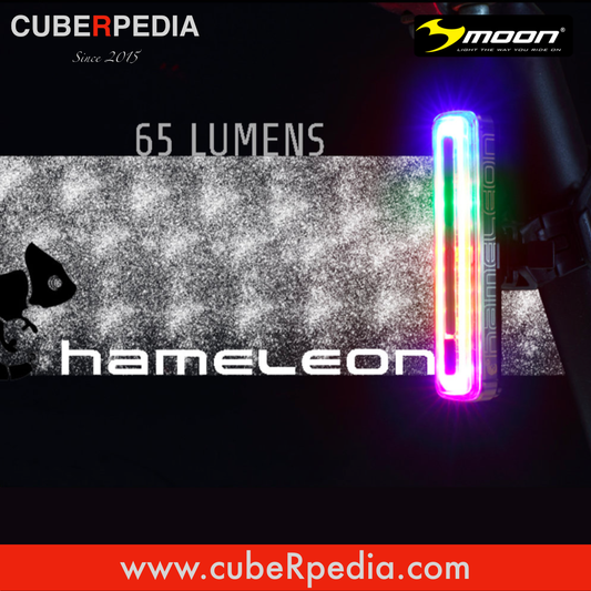 Moon Nebula 65 Lumens USB Rechargeable Chameleon Bicycle Bike Light