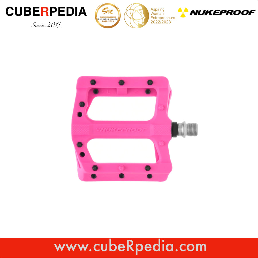 Nukeproof Neutron EVO Flat Pedals Pink – cubeRpedia