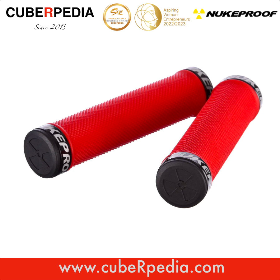 Nukeproof Neutron Knurled Lock On Grip - Red