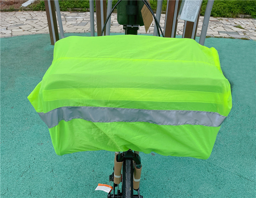 Bicycle Front Basket Bag with Rain Cover