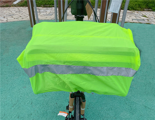 Bicycle Front Basket Bag with Rain Cover