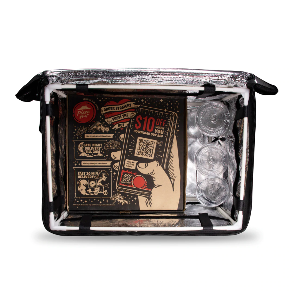 MFC 48L MAGNETO V3 Series Magnetic and Zip with Lock Ring Sling Food Delivery Thermal Bag