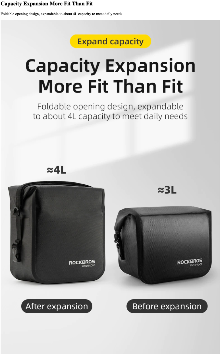 ROCKBROS Front Multipurpose Bag