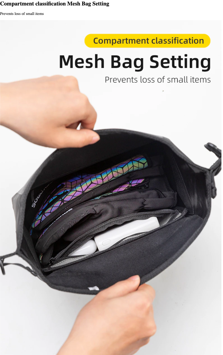 ROCKBROS Front Multipurpose Bag
