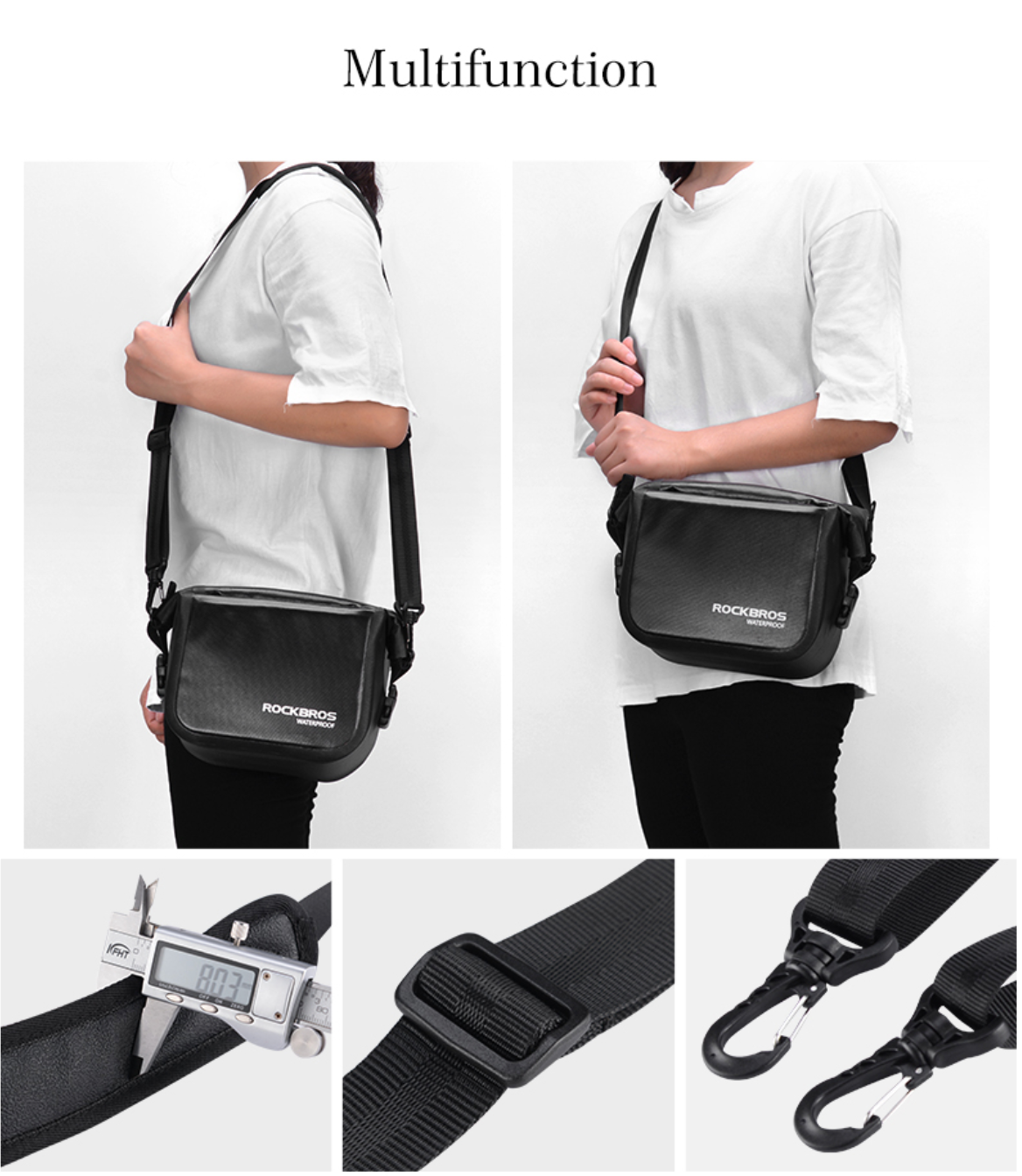 ROCKBROS Front Handlebar Multipurpose Bag