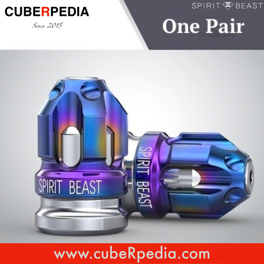 Spirit Beast Air Valve Nozzle Cap - L3 Burnt Blue & Silver
