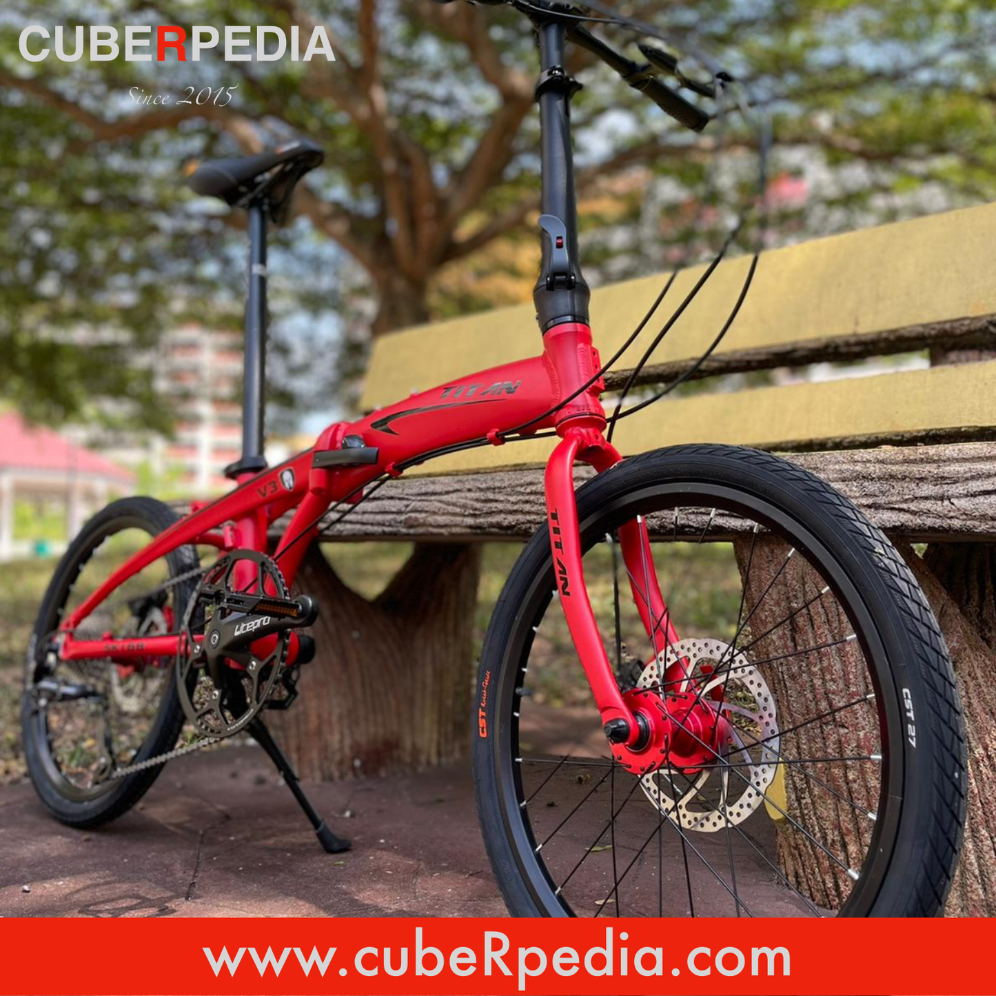 TITAN V3 with 9 Speed LITEPRO - Matt Red