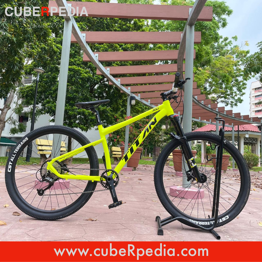 TITAN XC 27.5 MTB Yellow Frame Black Word cubeRpedia