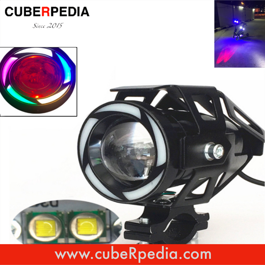 U7 Angel Eye Cree LED Light - Rainbow Double