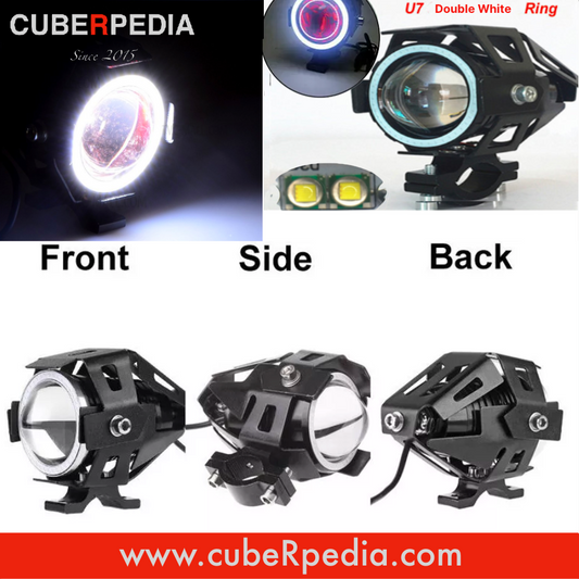 U7 Angel Eye Cree LED Light - White Double