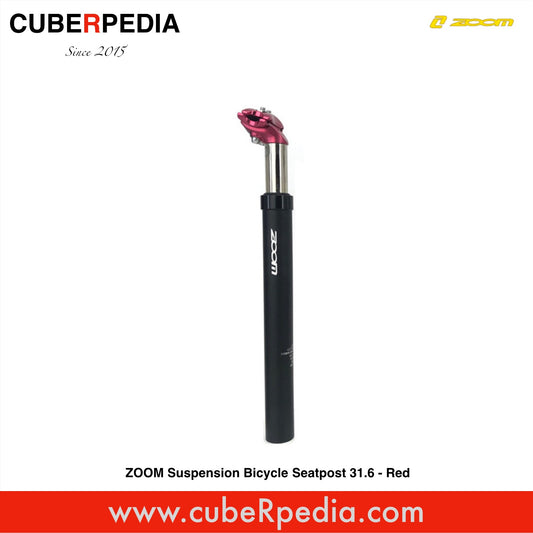 ZOOM Suspension Bicycle Seatpost 31.6 - Red