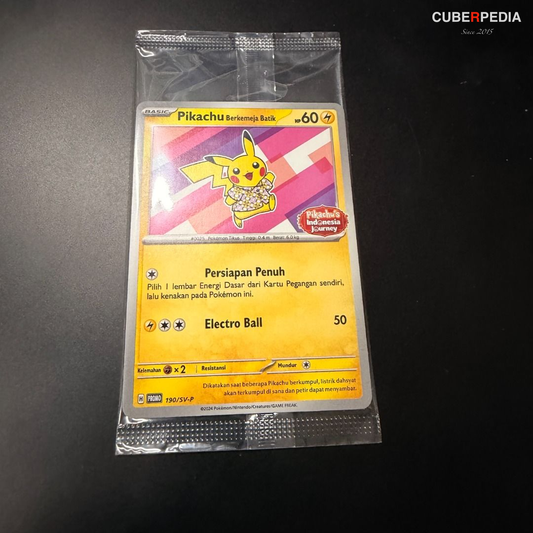 Pokémon | Pikachu Berkemeja Batik 190/SV-P | Promos | Indonesian | Sealed - product photo 1