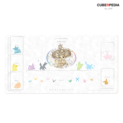 Included Eevee and Friends playmat, official render