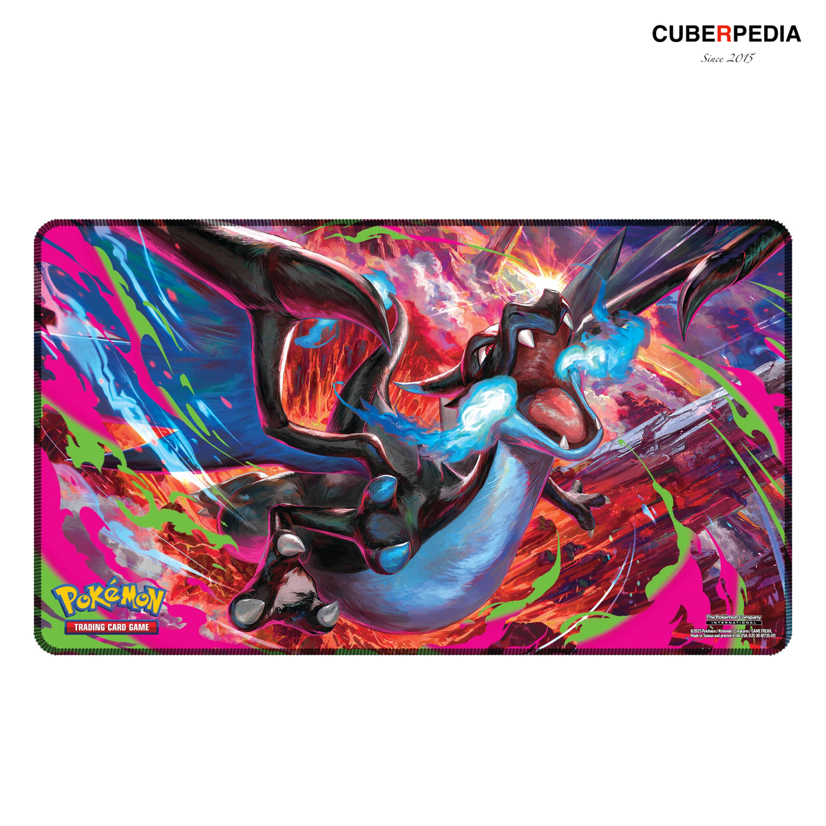Mega Charizard X playmat included in the collection