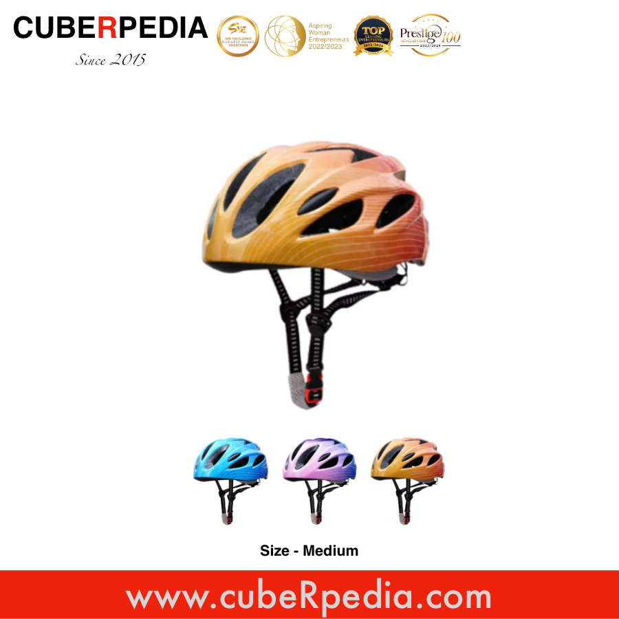 Childrens' Bike Helmet - Orange Medium