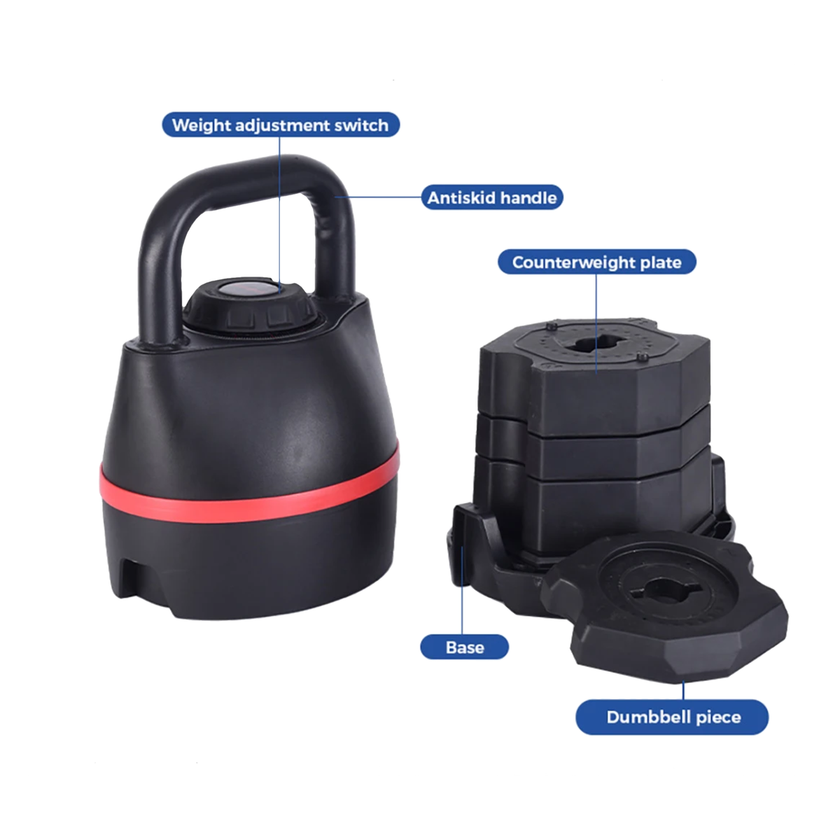 TITAN Adjustable Kettlebell 18kg