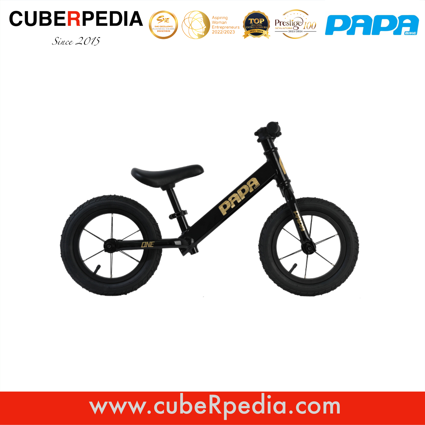 PAPA BIKE ONE 12" - Black