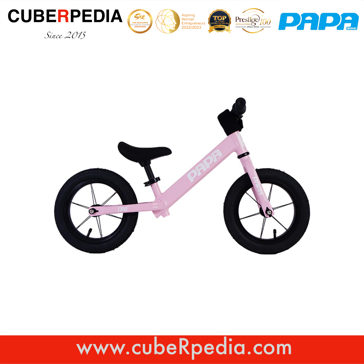 PAPA BIKE ONE 12" - Pink