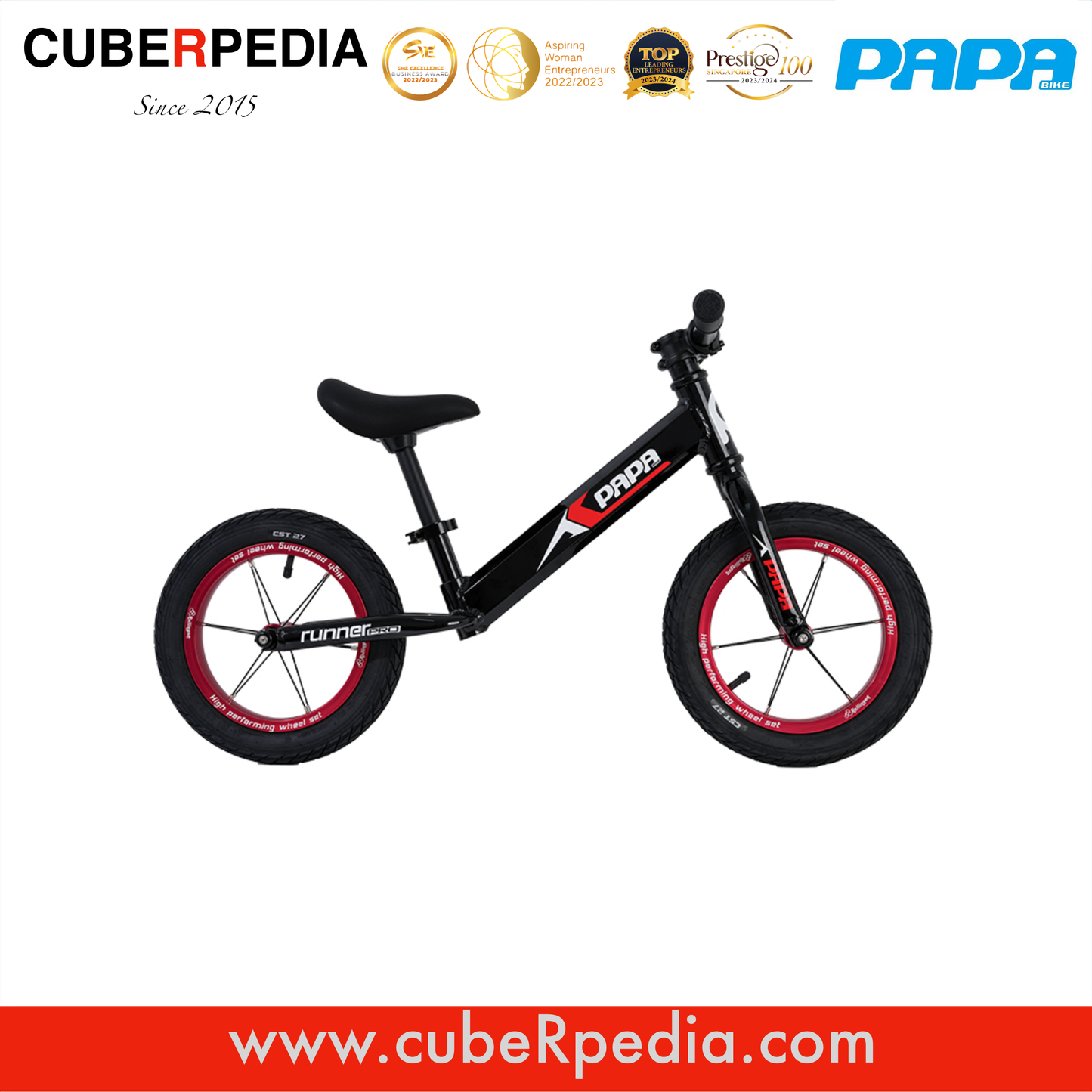 PAPA BIKE Runner Pro Plus 2024 - Black