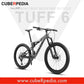 VOLCK Tuff 6 Carbon Fiber Full Suspension All Mountain Bike (27.5" x 19") - Black/Grey