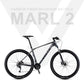 VOLCK Marl 2 Carbon Fiber Mountain Bike (27.5" x 19") - Black/Gray