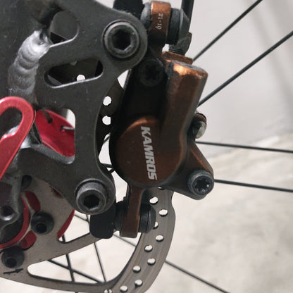 [20] Titan Vertron 9-Speed Foldable Bicycle (Light Pink) [Used]