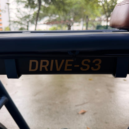 Drive S3 frame and DRIVE-S3 storage bag detail