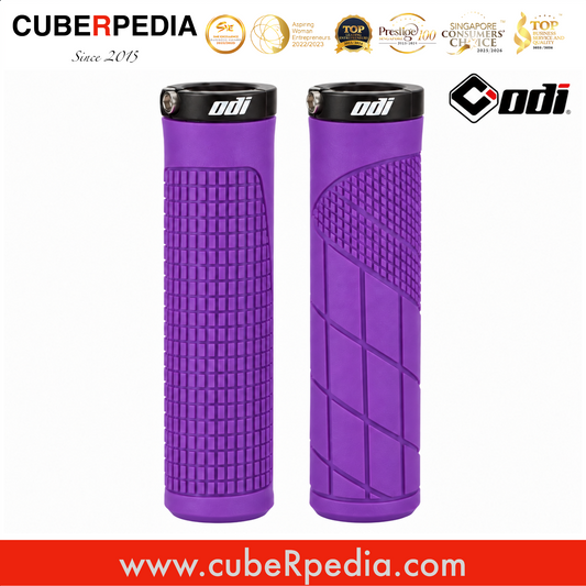 ODI OG-10 lock-on grip in Purple, one pair