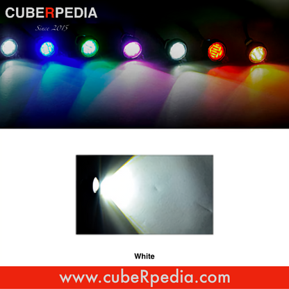 12V 23mm Eagle Eye LED Light - White