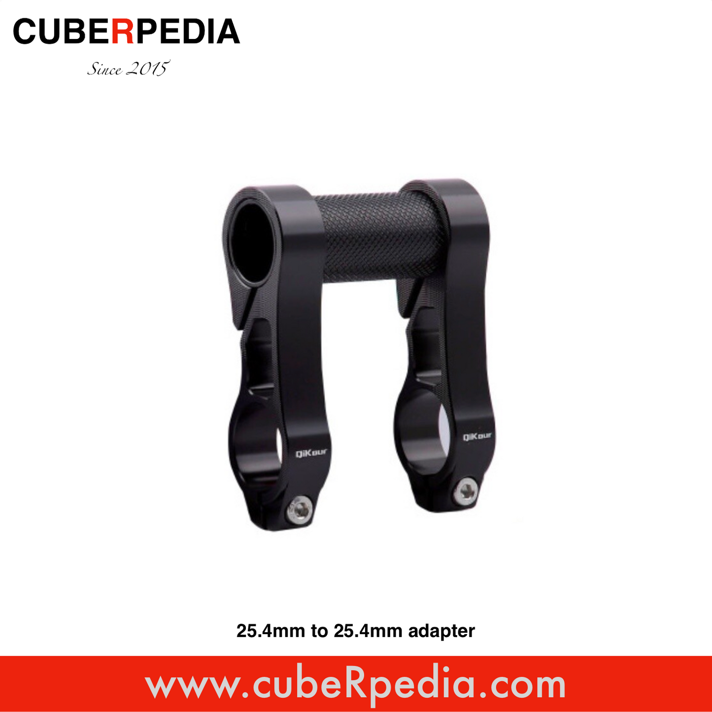 25.4mm to 25.4mm Stem Clamp CNC adapter - Black