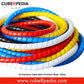 2m Electrical Cable Spiral Protector Wrap - Black