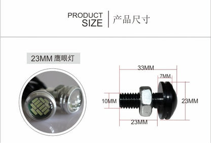 12V 23mm Eagle Eye LED Light - Yellow
