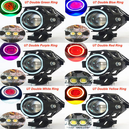 U7 Angel Eye Cree LED Light - Blue Double