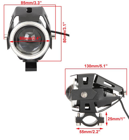 U7 Angel Eye Cree LED Light - White Single