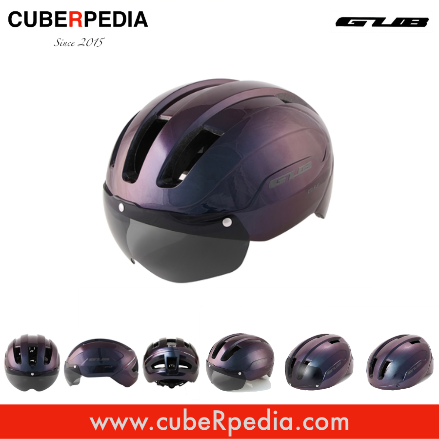 GUB City Play Bicycle Visor Helmet - Oil Slick
