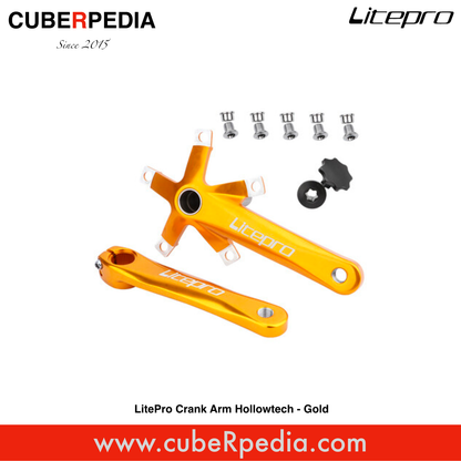 LitePro Crank Arm Hollowtech - Gold