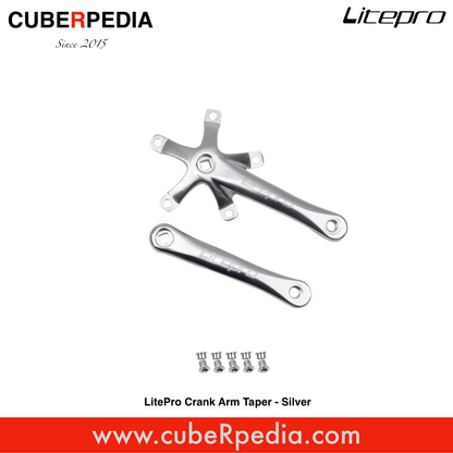 LitePro Crank Arm Taper - Silver