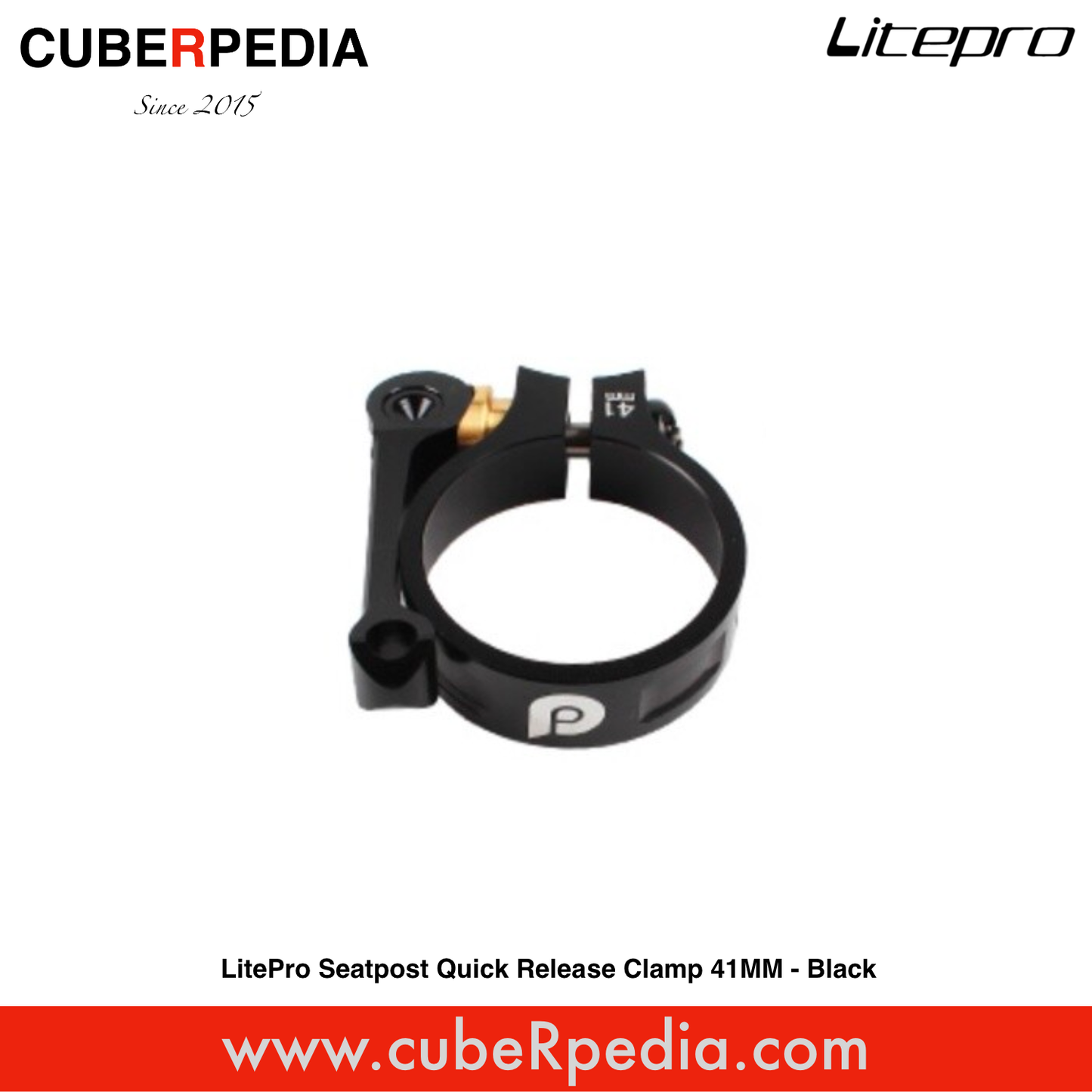 LitePro Seatpost Quick Release Clamp 41MM - Black