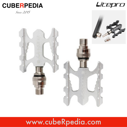 Litepro Quick Release Pedals - Silver